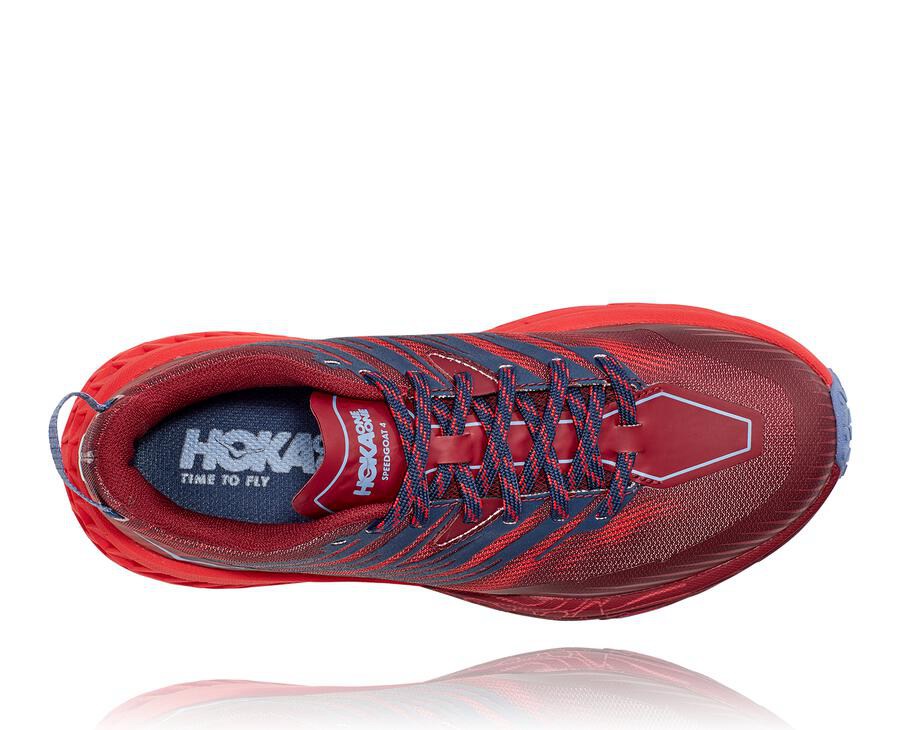 Hoka One One Trailove Tenisky Damske Červené - Speedgoat 4 - 25849-NZUV